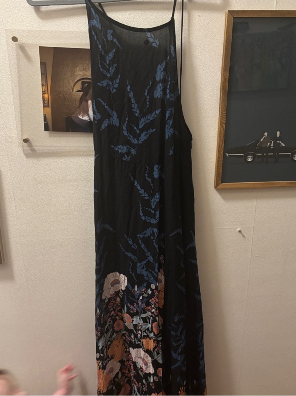 Free people black floral maxi - Picture 2 of 3